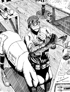 Picture of Kaelan, the Centaur Inventor.