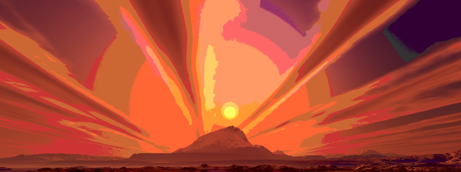 weird sunset