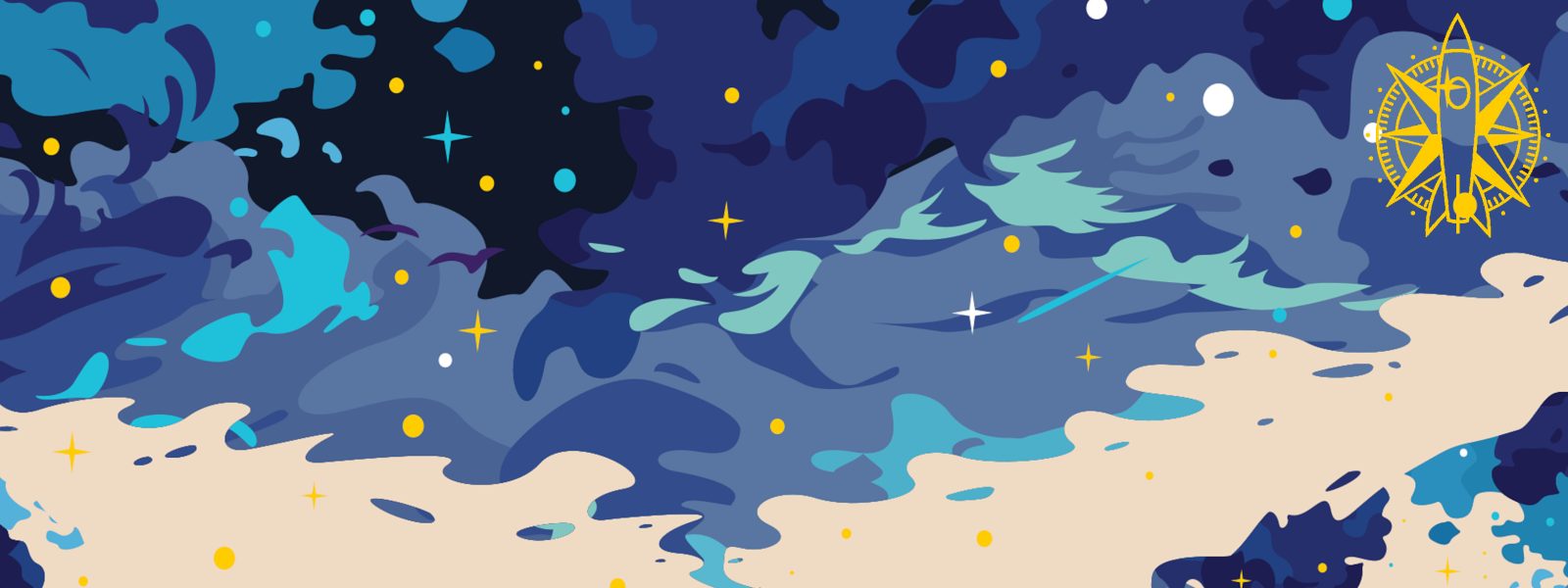 a painted starscape